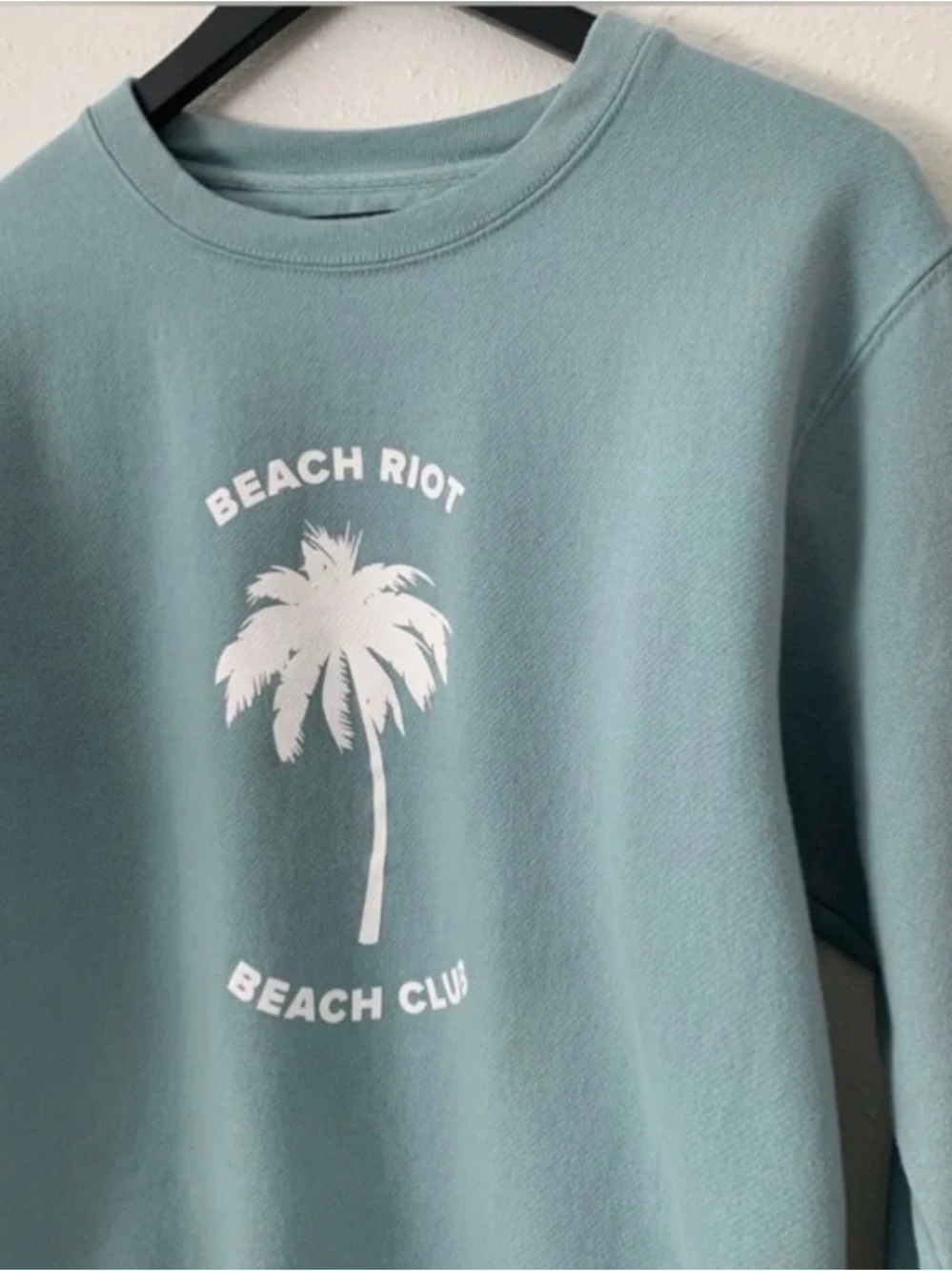 Beach Riot Beach Club Palm Tree 🌴 Oversized Pullover Sweatshirt Medium NEW - Picture 10 of 12